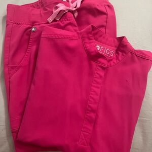 Figs hot Pink xs Rafaela and small petite Zamora